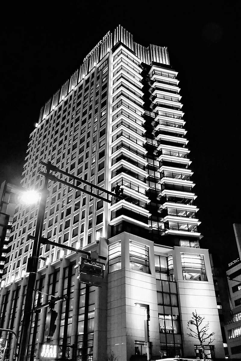 office building gray high rise building black-and-white